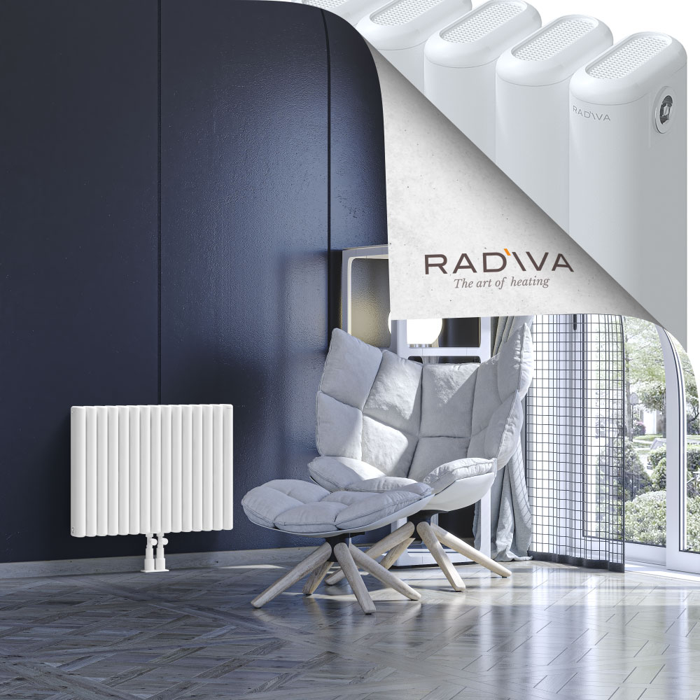 Kotto Aluminium Radiator 500x671 White - 2