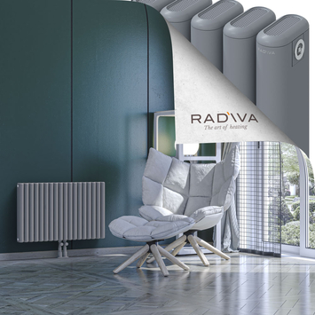 Kotto Aluminium Radiator 500x806 Grey Bottom Middle 50mm