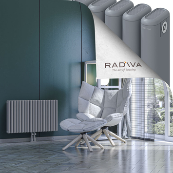 Kotto Aluminium Radiator 500x851 Grey Bottom Middle 50mm