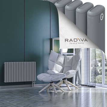 Kotto Aluminium Radiator 500x851 Grey Bottom Right 50mm