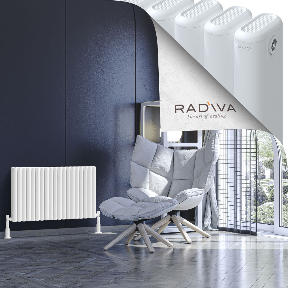 Kotto Aluminium Radiator 500x851 White - 1