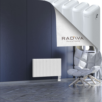 Kotto Aluminium Radiator 500x896 White Bottom Right 50mm