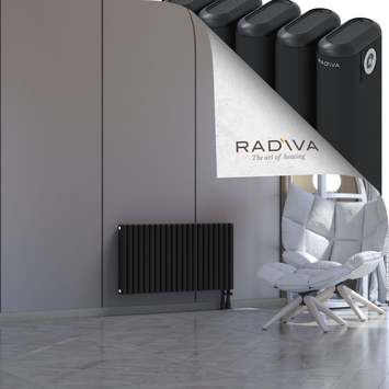 Kotto Aluminium Radiator 500x941 Black Bottom Right 50mm