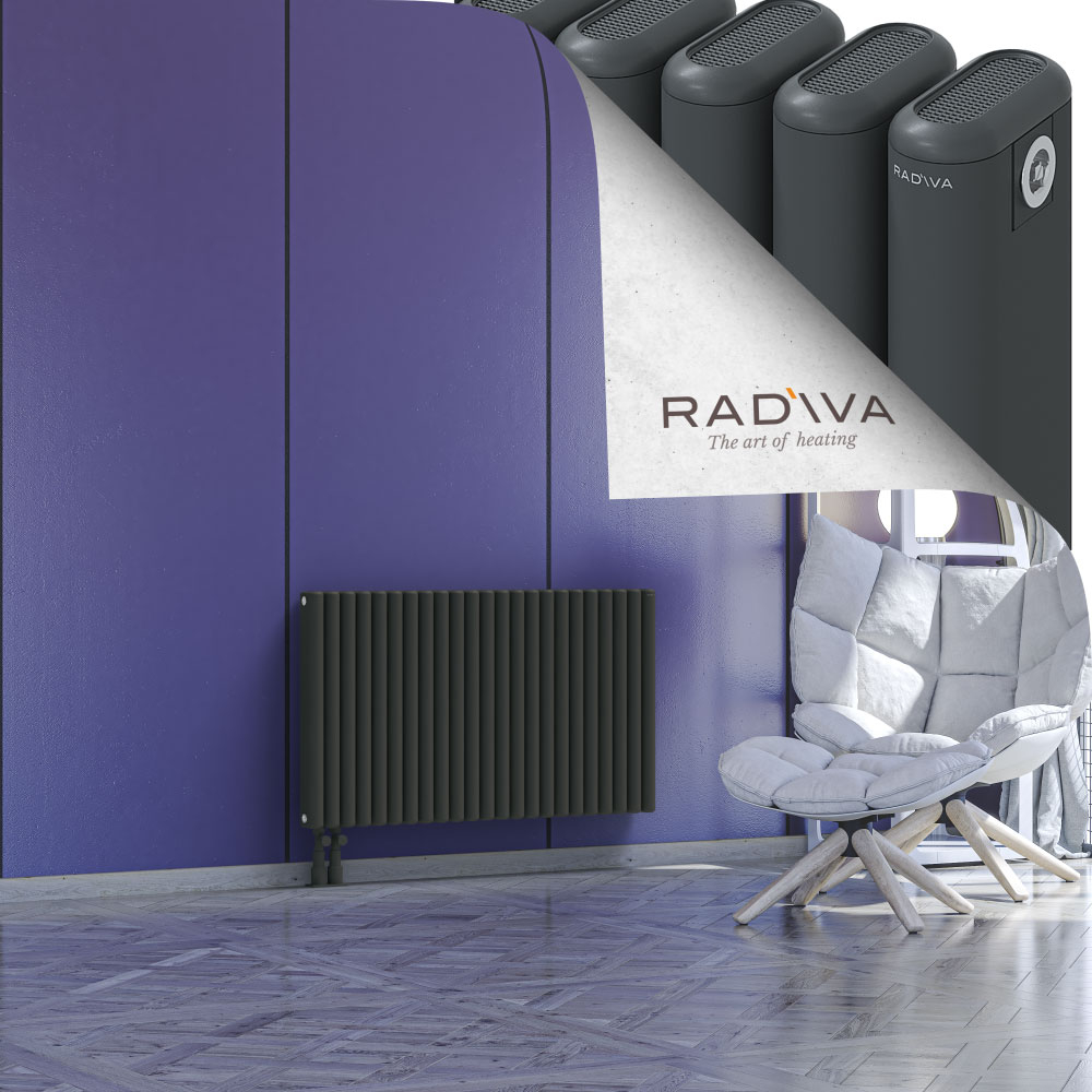 Kotto Aluminium Radiator 600x1031 Dark Anthracite - 3