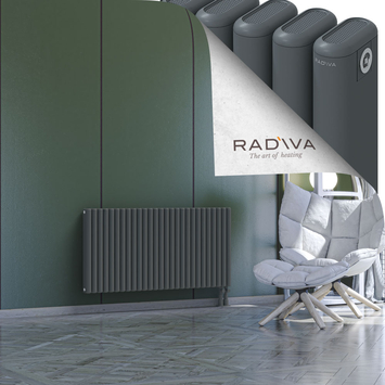 Kotto Aluminium Radiator 600x1211 Anthracite Bottom Right 50mm