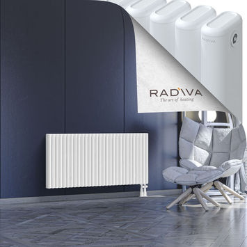 Kotto Aluminium Radiator 600x1301 White Bottom Right 50mm