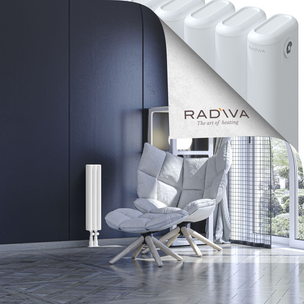 Kotto Aluminium Radiator 600x131 White - 3