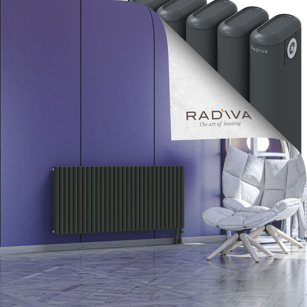 Kotto Aluminium Radiator 600x1346 Dark Anthracite - 4