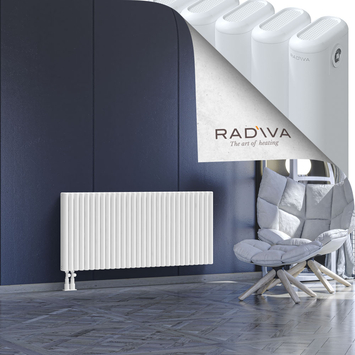 Kotto Aluminium Radiator 600x1346 White Bottom Left 50mm