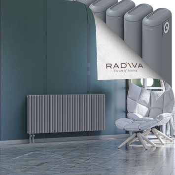 Kotto Aluminium Radiator 600x1391 Grey Bottom Left 50mm
