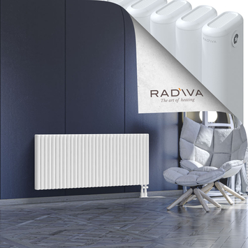 Kotto Aluminium Radiator 600x1436 White Bottom Right 50mm