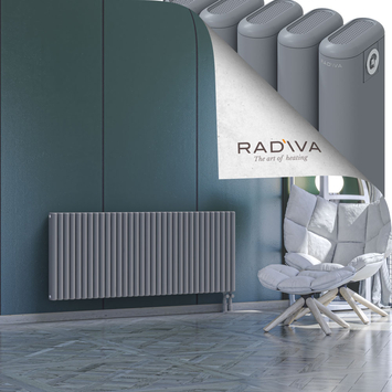 Kotto Aluminium Radiator 600x1481 Grey Bottom Right 50mm