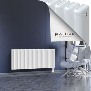 Kotto Aluminium Radiator 600x1481 White Bottom Right 50mm