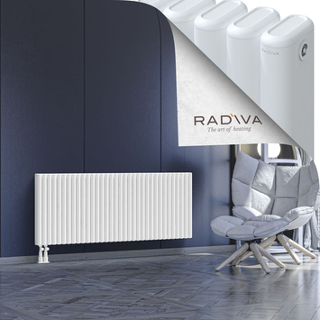 Kotto Aluminium Radiator 600x1526 White Bottom Left 50mm