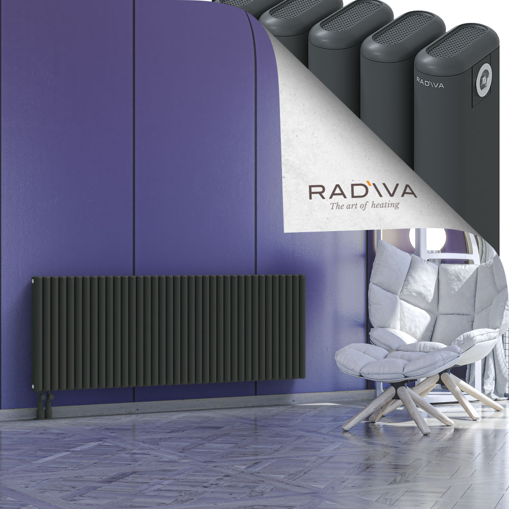 Kotto Aluminium Radiator 600x1661 Dark Anthracite - 3
