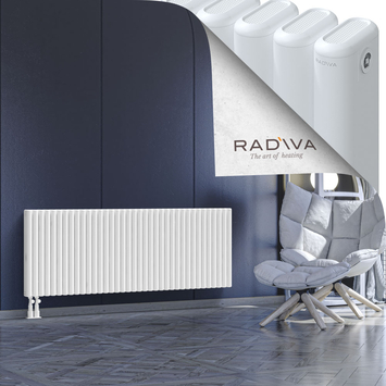 Kotto Aluminium Radiator 600x1661 White Bottom Left 50mm