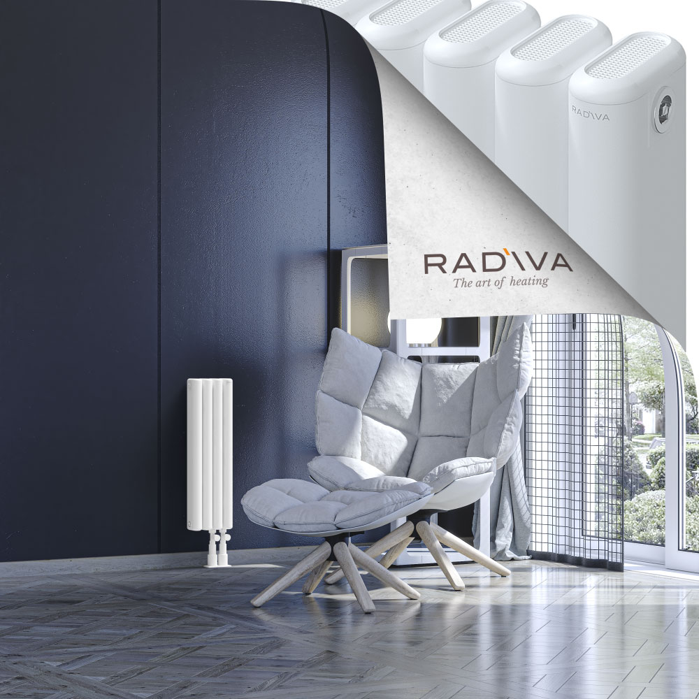 Kotto Aluminium Radiator 600x176 White - 4