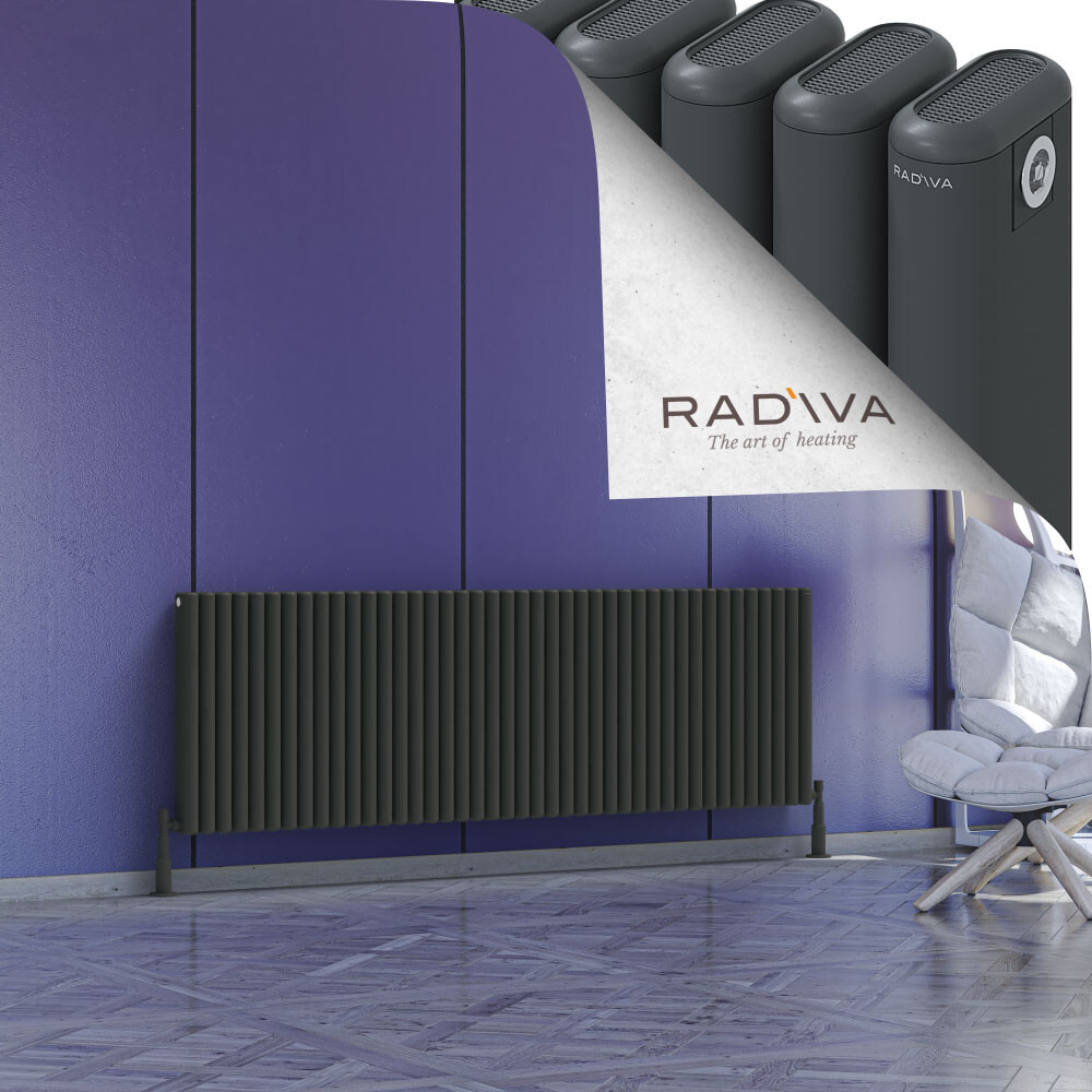 Kotto Aluminium Radiator 600x1886 Dark Anthracite - 1