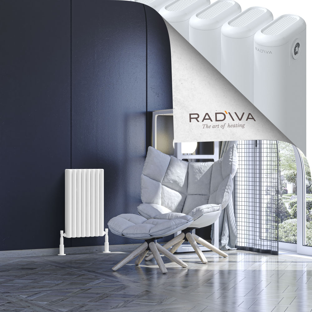 Kotto Aluminium Radiator 600x356 White - 1