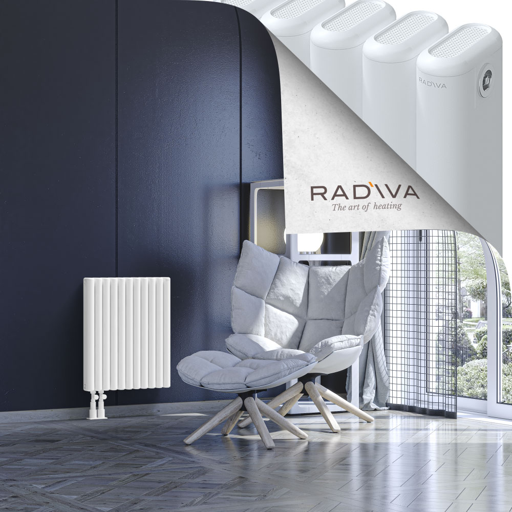 Kotto Aluminium Radiator 600x491 White - 3