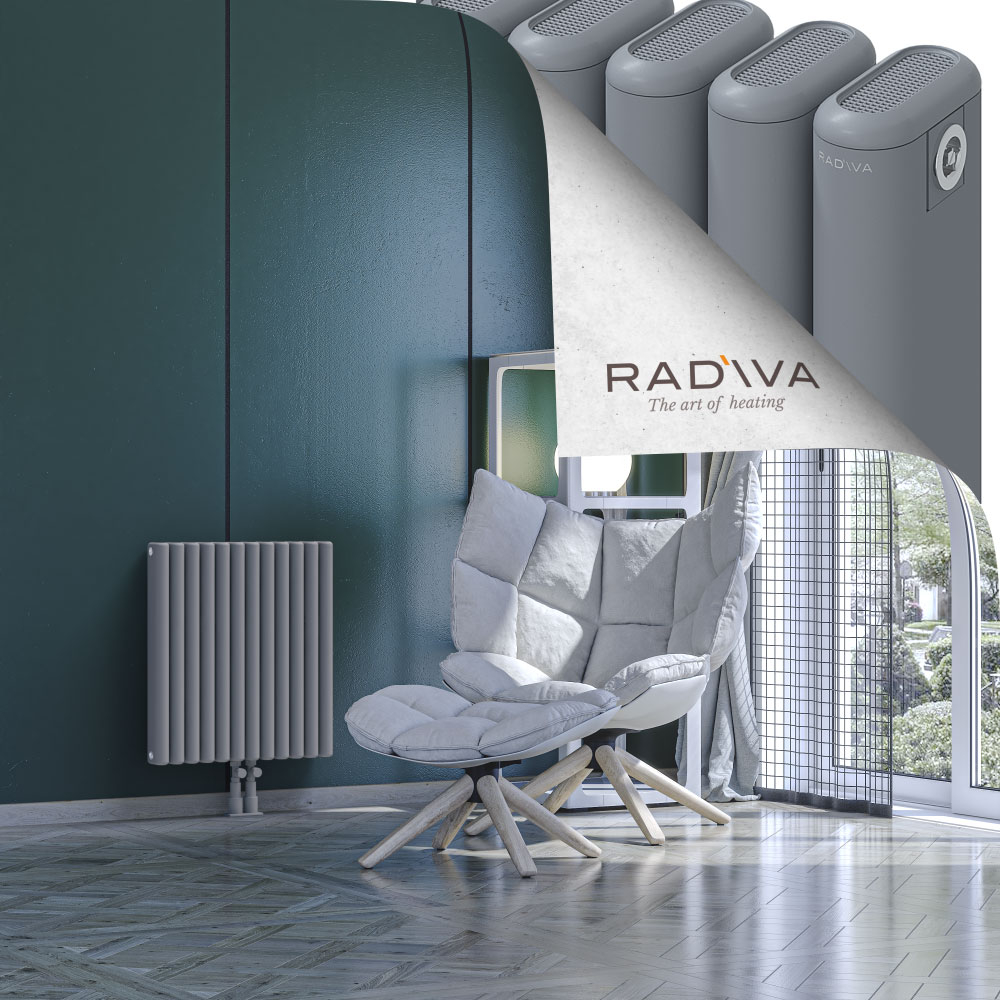 Kotto Aluminium Radiator 600x536 Grey - 2