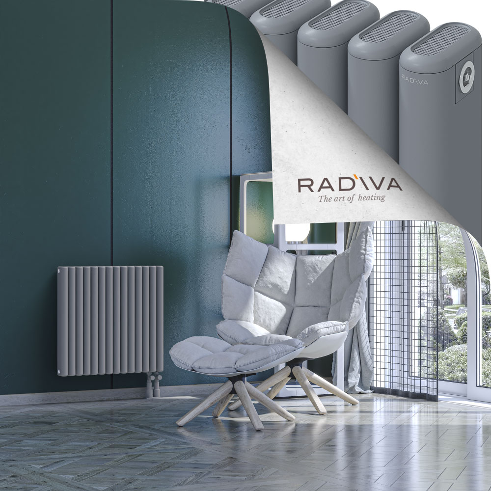 Kotto Aluminium Radiator 600x626 Grey - 4
