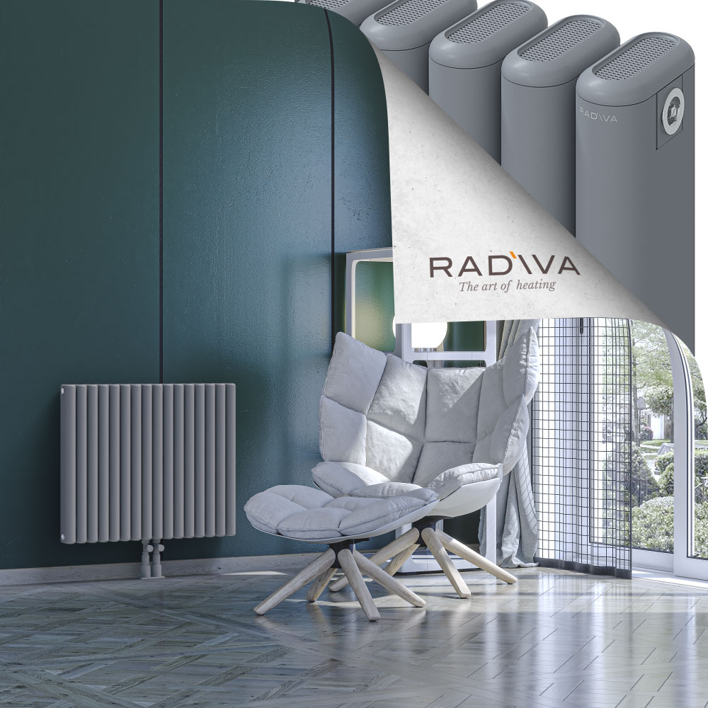 Kotto Aluminium Radiator 600x716 Grey - 2