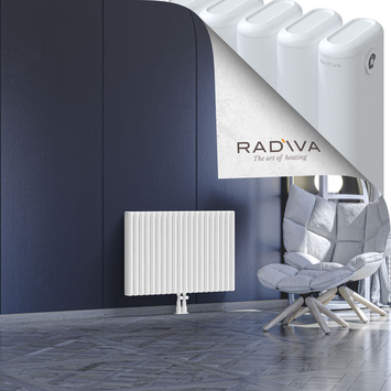 Kotto Aluminium Radiator 600x896 White Bottom Middle 50mm