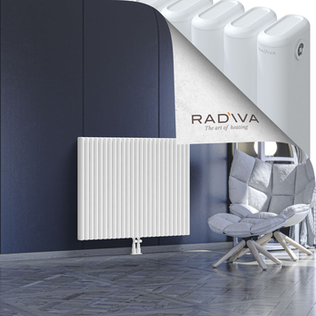 Kotto Aluminium Radiator 900x1121 White Bottom Middle 50mm
