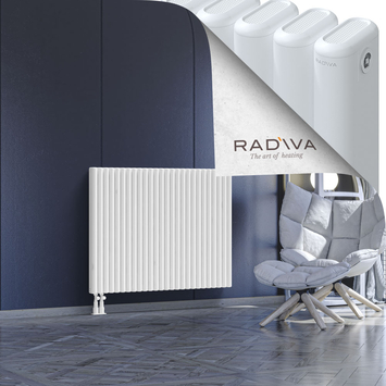 Kotto Aluminium Radiator 900x1166 White Bottom Left 50mm