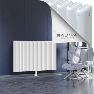 Kotto Aluminium Radiator 900x1436 White Bottom Middle 50mm