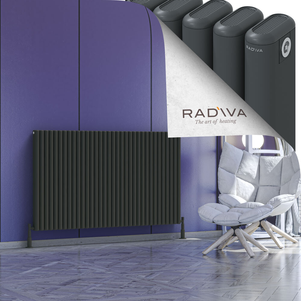 Kotto Aluminium Radiator 900x1526 Dark Anthracite - 1