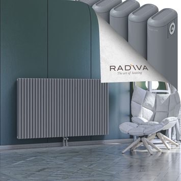 Kotto Aluminium Radiator 900x1571 Grey Bottom Middle 50mm