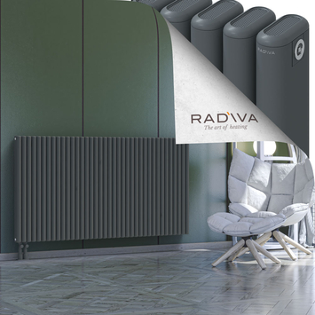 Kotto Aluminium Radiator 900x1706 Anthracite Bottom Left 50mm