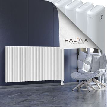 Kotto Aluminium Radiator 900x1706 White Bottom Right 50mm