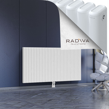 Kotto Aluminium Radiator 900x1751 White Bottom Middle 50mm