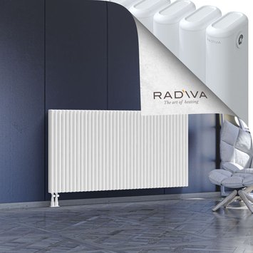 Kotto Aluminium Radiator 900x1796 White Bottom Left 50mm