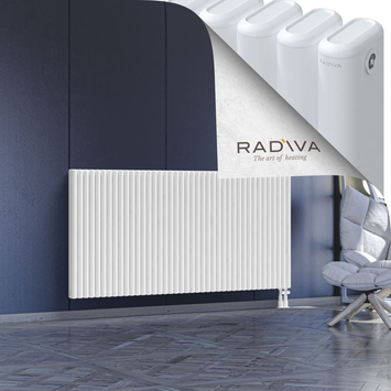 Kotto Aluminium Radiator 900x1841 White Bottom Right 50mm