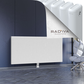 Kotto Aluminium Radiator 900x1976 White Bottom Middle 50mm