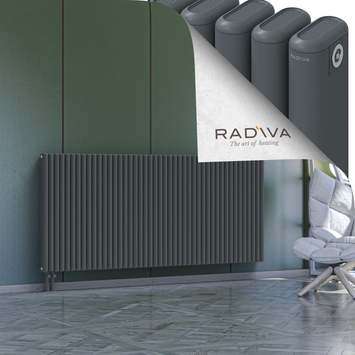 Kotto Aluminium Radiator 900x2021 Anthracite Bottom Left 50mm