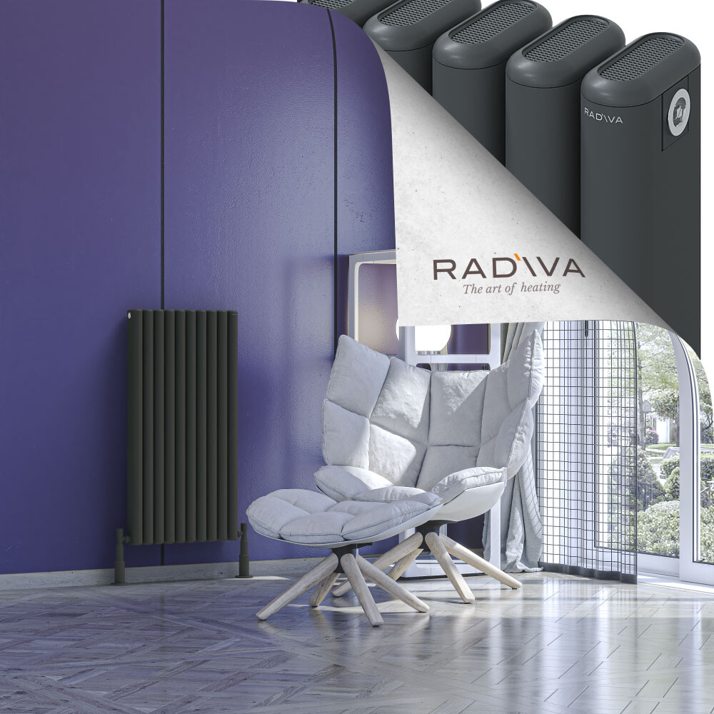 Kotto Aluminium Radiator 900x446 Dark Anthracite - 1