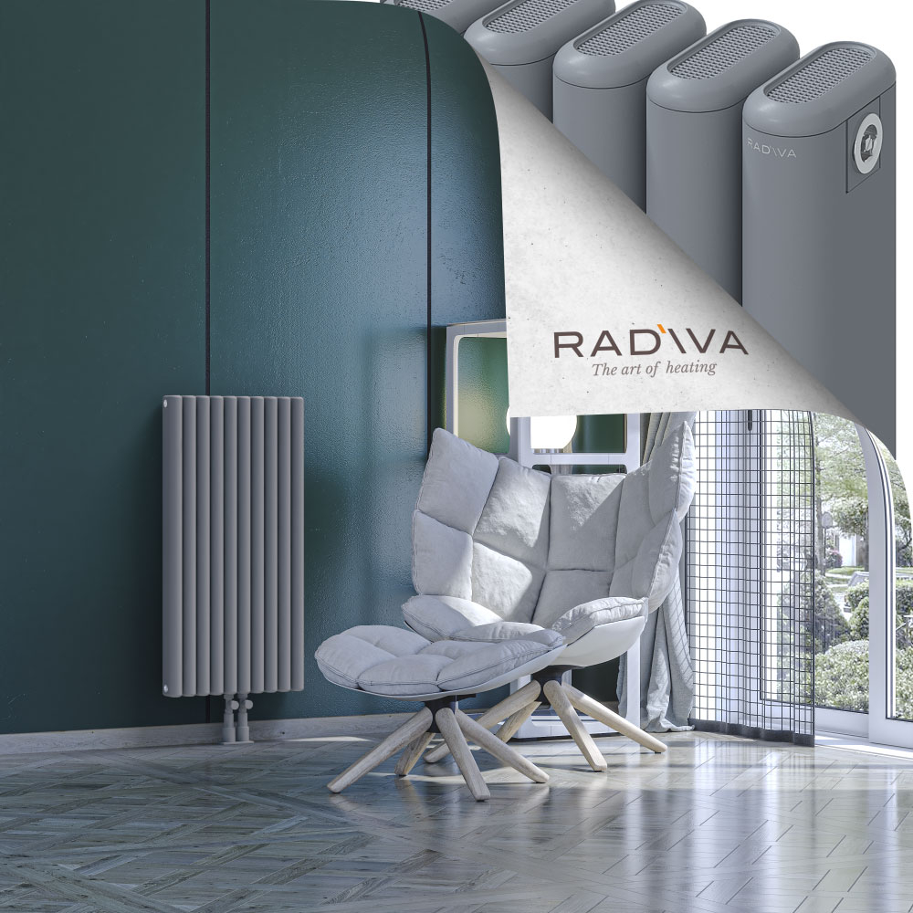 Kotto Aluminium Radiator 900x446 Grey - 2