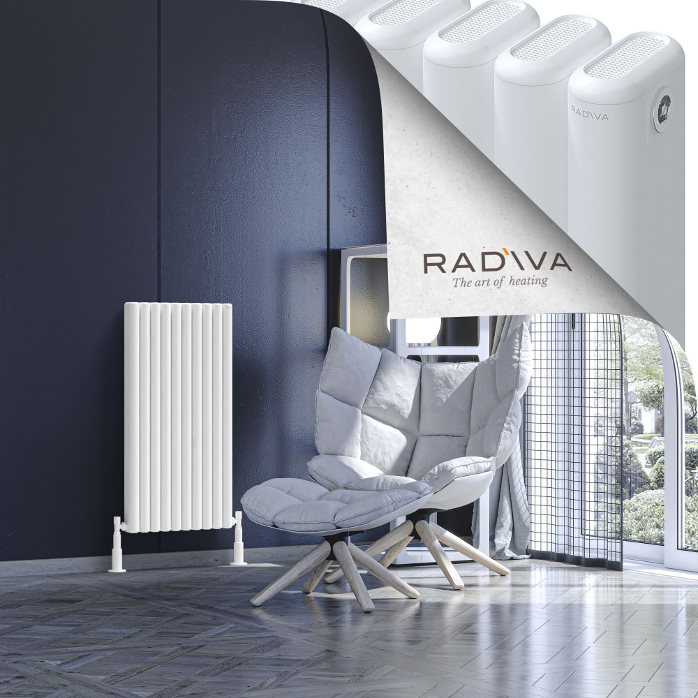 Kotto Aluminium Radiator 900x446 White - 1