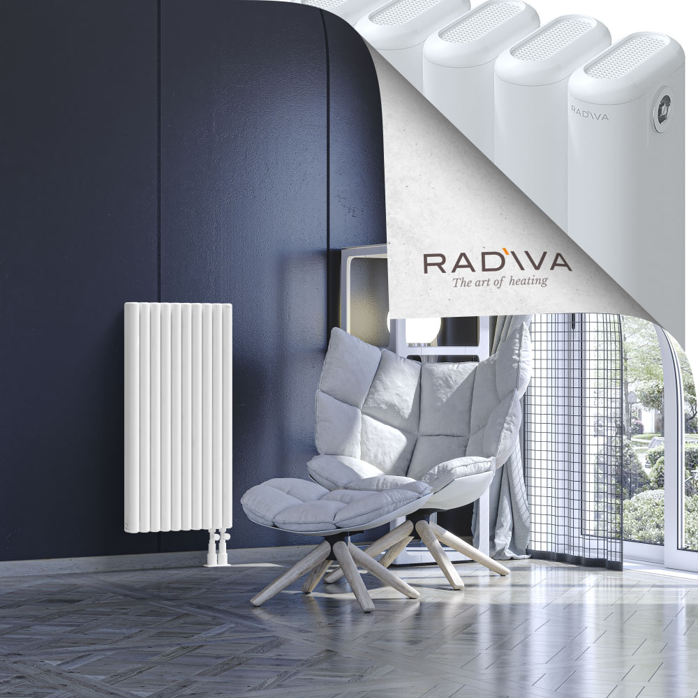 Kotto Aluminium Radiator 900x446 White - 4