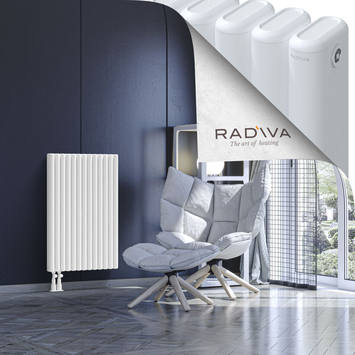 Kotto Aluminium Radiator 900x581 White Bottom Left 50mm