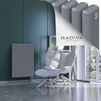 Kotto Aluminium Radiator 900x626 Grey Bottom Right 50mm