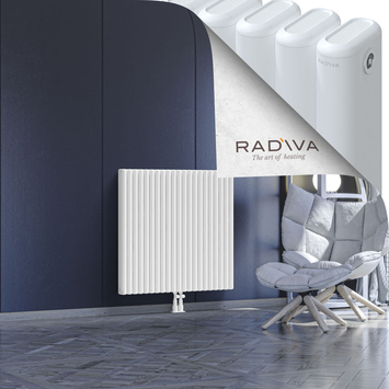 Kotto Aluminium Radiator 900x941 White Bottom Middle 50mm