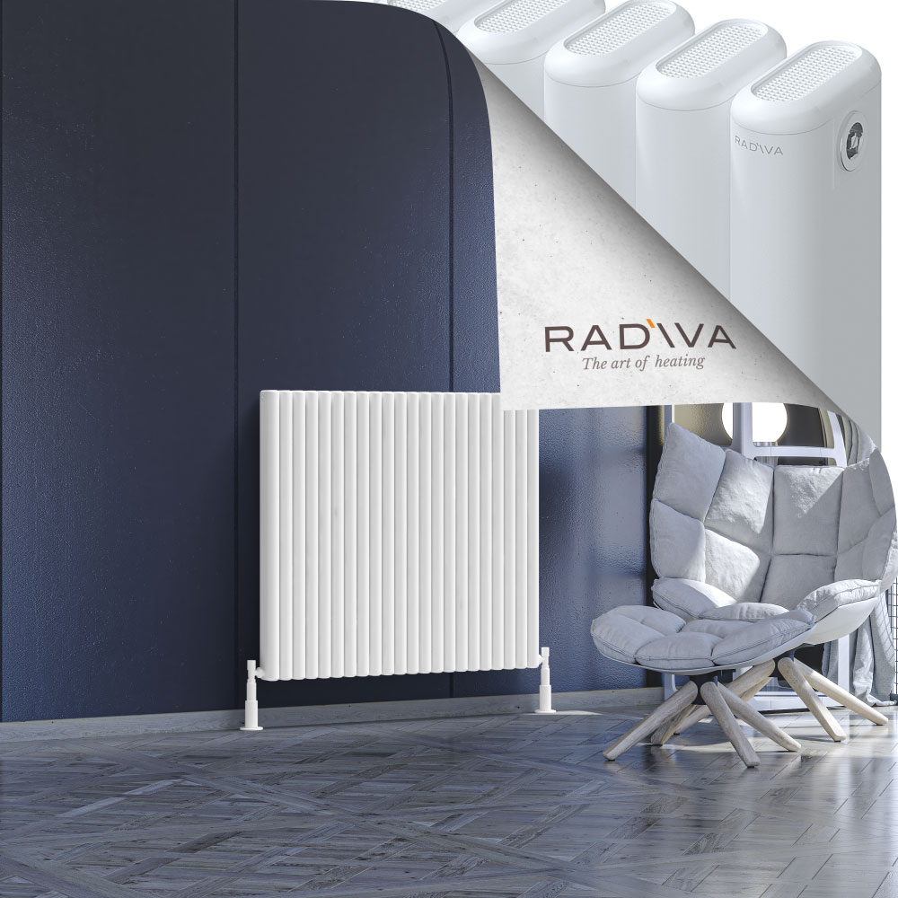 Kotto Aluminium Radiator 900x986 White - 1