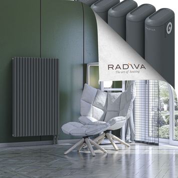 Kotto Alüminyum Radyatör 1200x761 Antrasit Alt Sağ 50mm