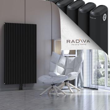 Kotto Alüminyum Radyatör 1500x851 Siyah Alt Orta 50mm